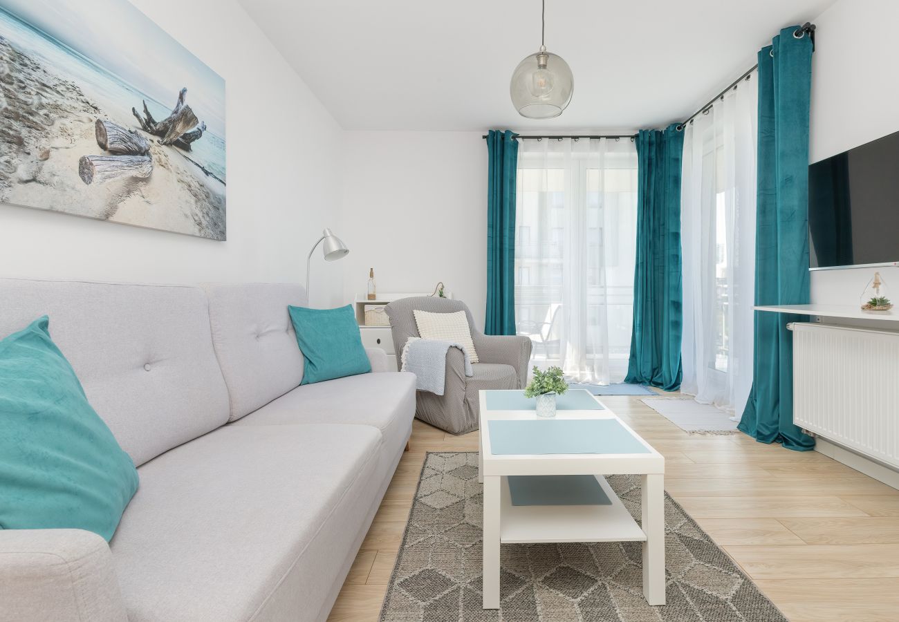 Ferienwohnung in Gdynia - Śliwińskiego Apartment | 1 Schlafzimmer | Parkplatz | Balkon