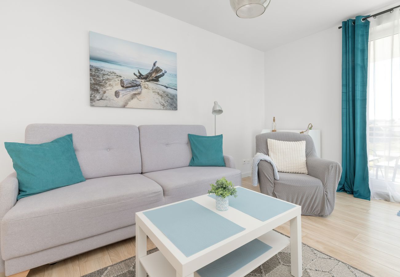 Ferienwohnung in Gdynia - Śliwińskiego Apartment | 1 Schlafzimmer | Parkplatz | Balkon