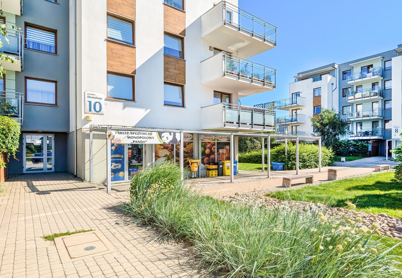 Ferienwohnung in Gdynia - Śliwińskiego Apartment | 1 Schlafzimmer | Parkplatz | Balkon