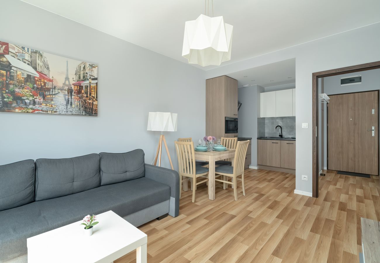 Ferienwohnung in Poznań - Parkplatz, Balkon | Aufzug, Spülmaschine | 1 Schlafzimmer