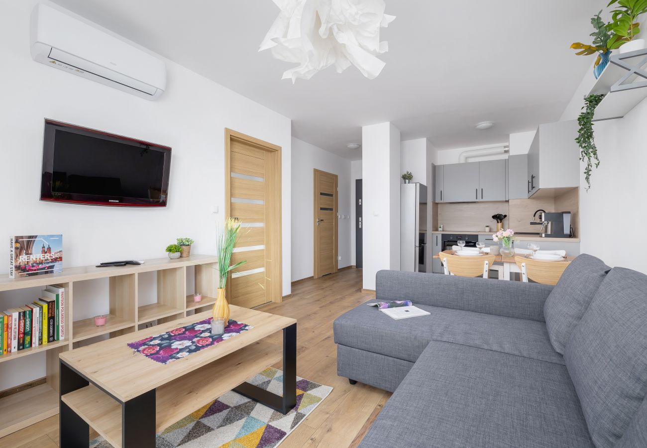 Ferienwohnung in Kraków - Vetulaniego 5D | Modernes Apartment in Krakau | Klimaanlage | Parkplatz