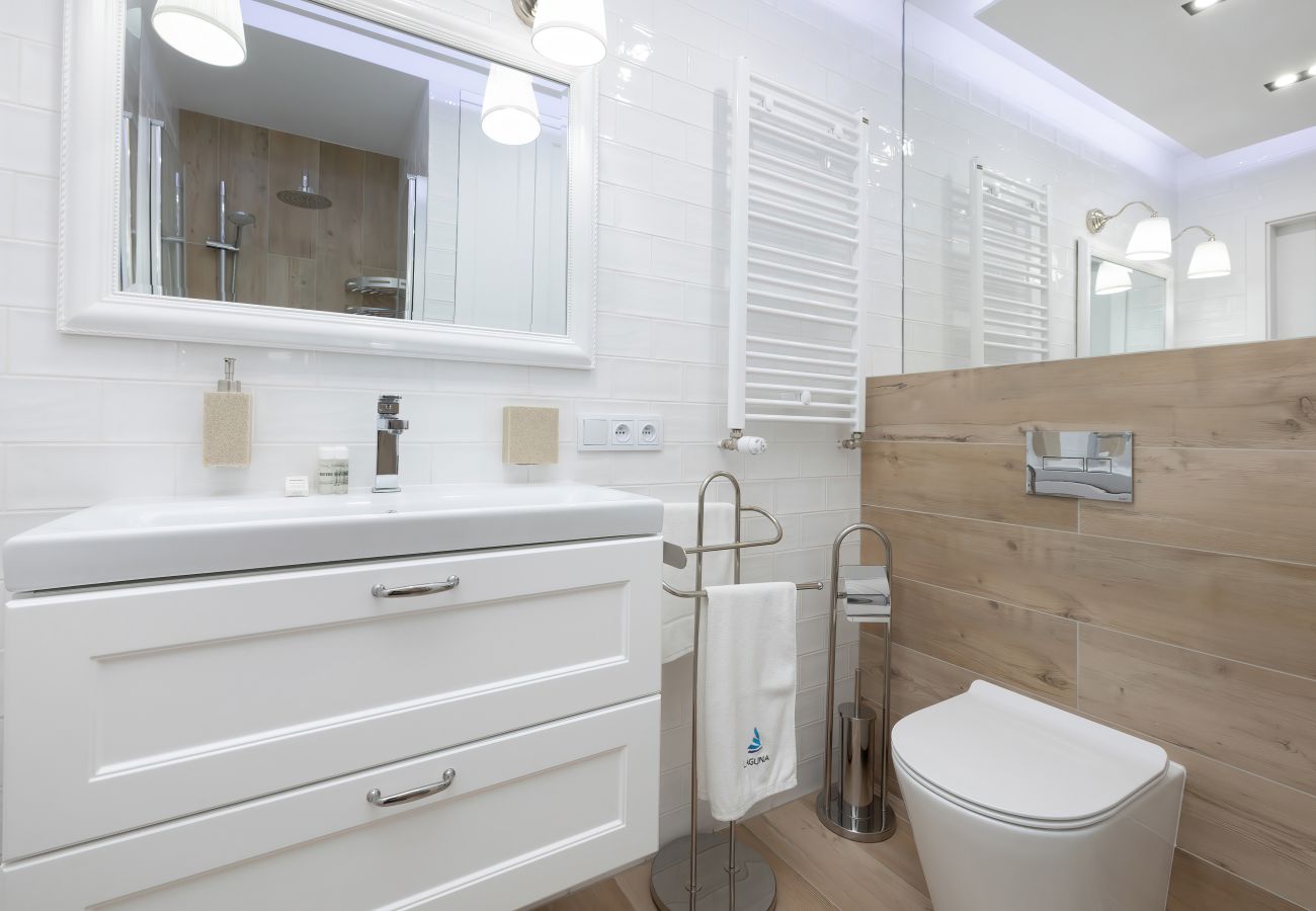 bathroom, shower, sink, toilet, mirror, apartment, interior, rent