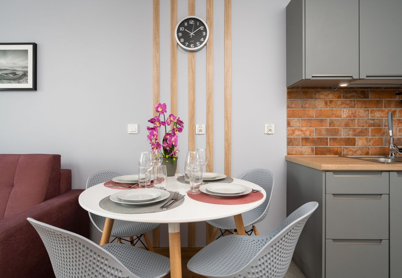 Apartment in Wrocław - Kamienna Estate Krzyki | Chic 1-bedroom Apartment with free parking