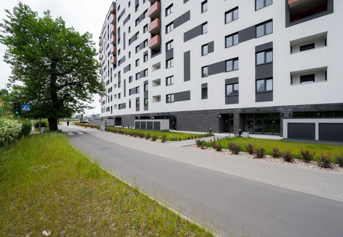 Apartment in Wrocław - Kamienna Estate Krzyki | Chic 1-bedroom Apartment with free parking