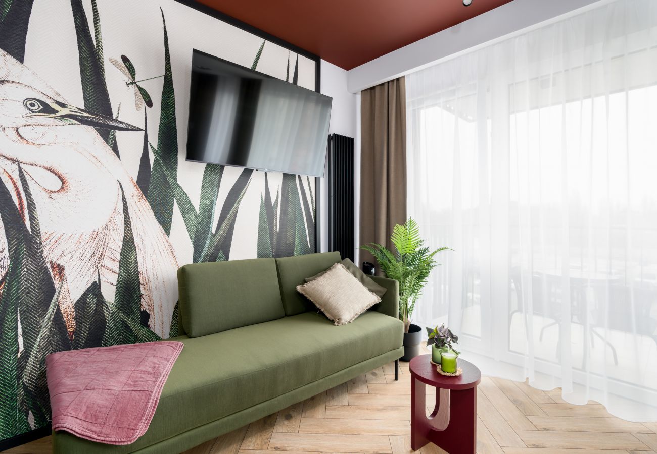 Studio in Poznań - Garbary 104D | Wifi, Pet-Friendly, Studio for 3 Guests, Balcony, Poznan