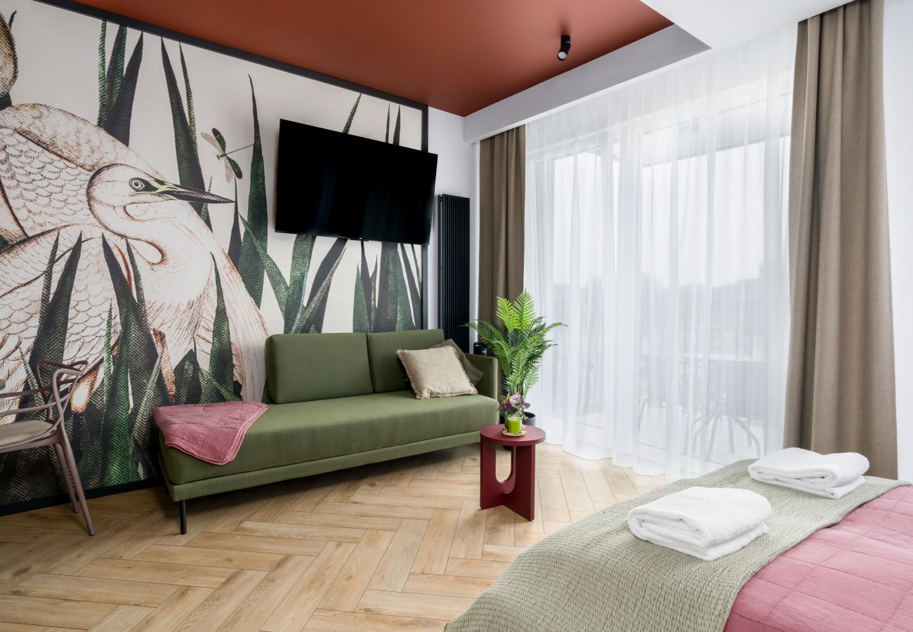 Studio in Poznań - Garbary 104D | Wifi, Pet-Friendly, Studio for 3 Guests, Balcony, Poznan