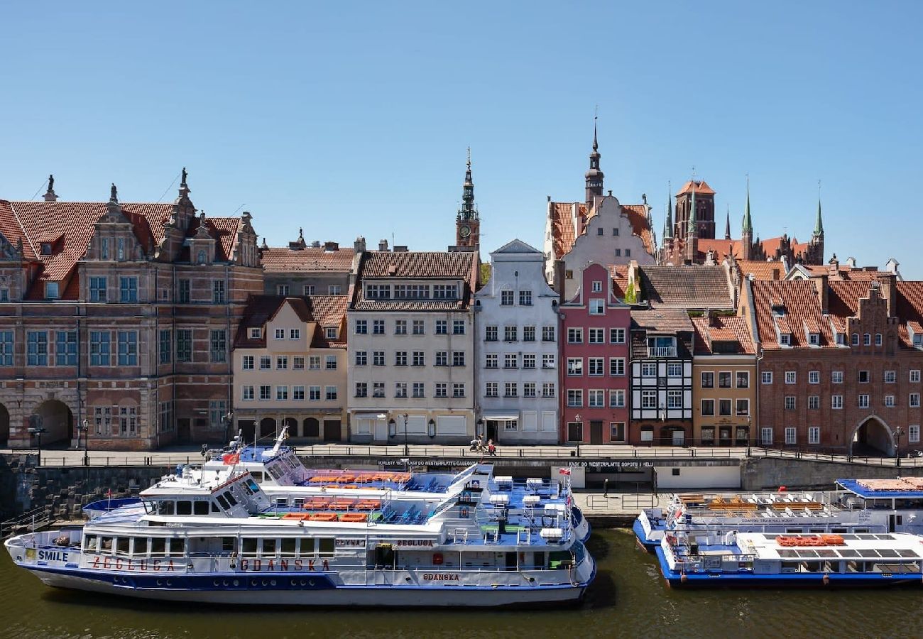 Studio in Gdańsk - Apartment with a view of the Motława in Deo Plaza 