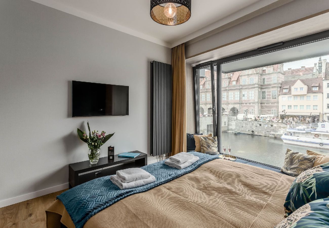 Studio in Gdańsk - Bright apartment with a view of the Motława