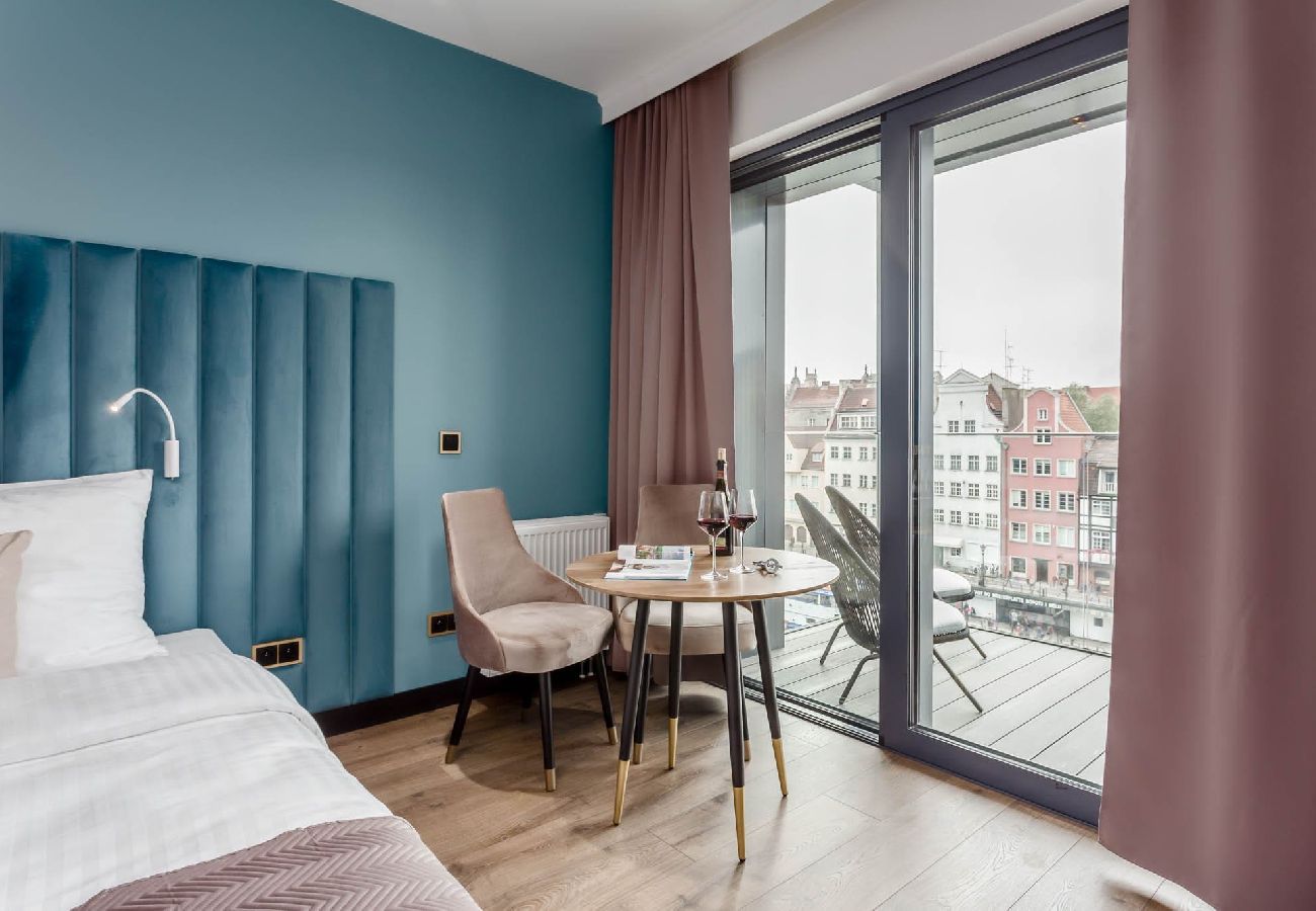 Studio in Gdańsk - Comfortable studio with a balcony in Deo Plaza 