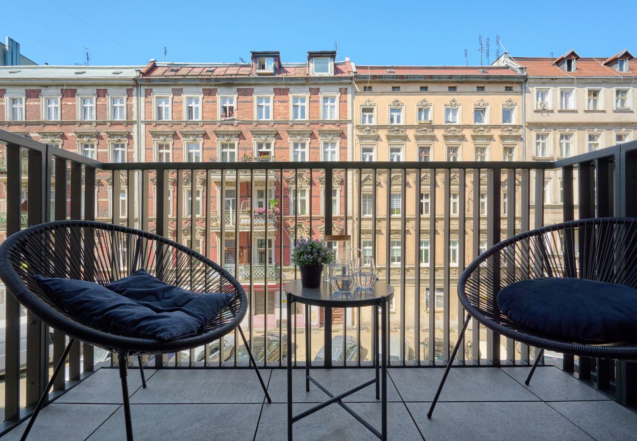 Studio in Wrocław - Modern Studio with Balcony, Wroclaw Nadodrze