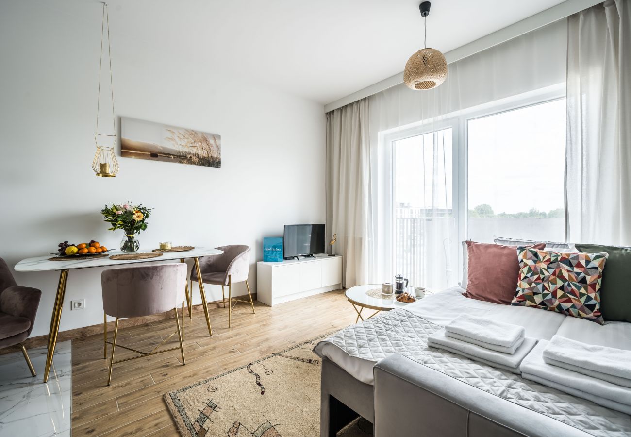 Studio in Wrocław - Studio Słonimskiego with balcony