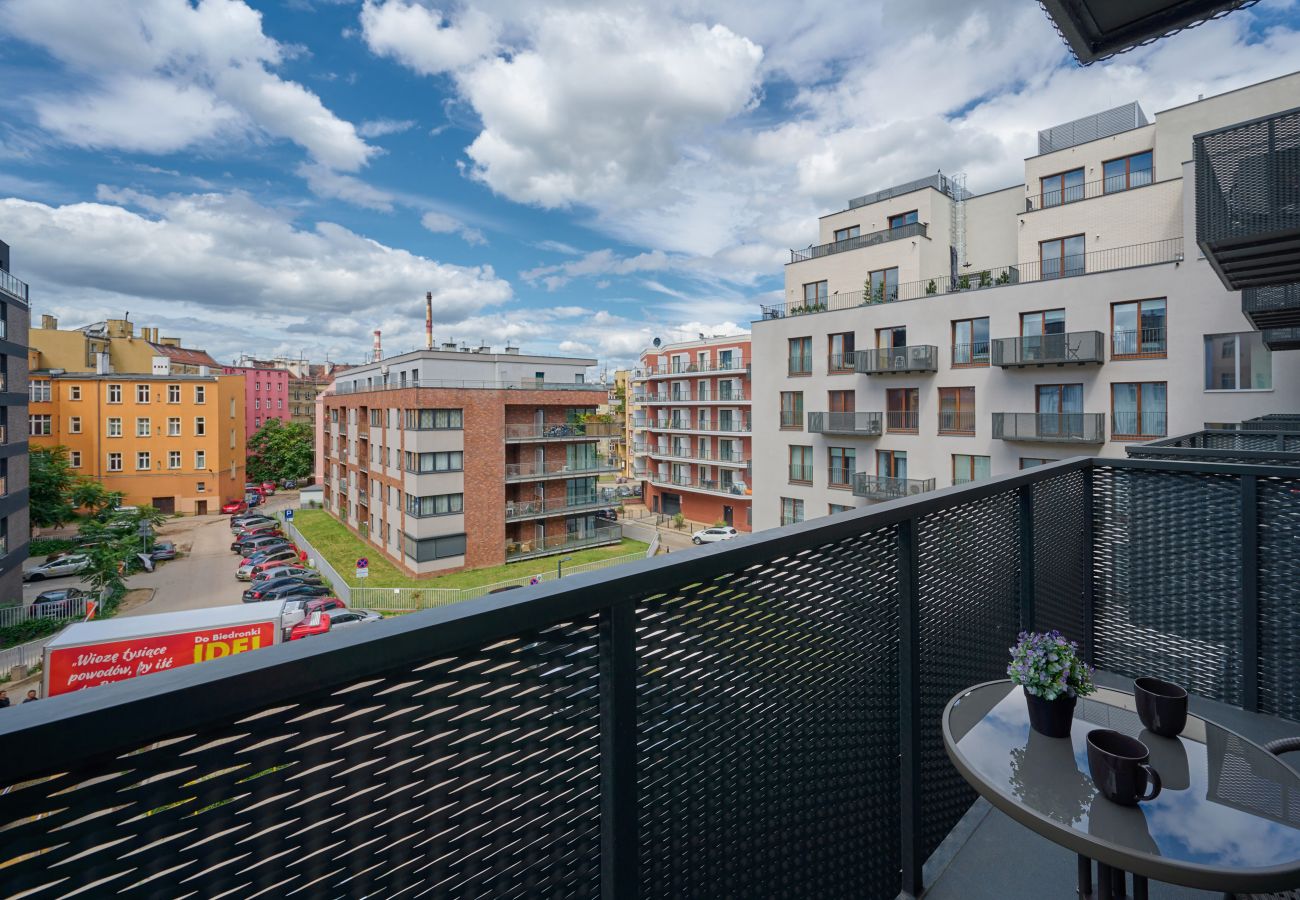 Studio in Wrocław - Stylish Studio Śrutowa with Balcony