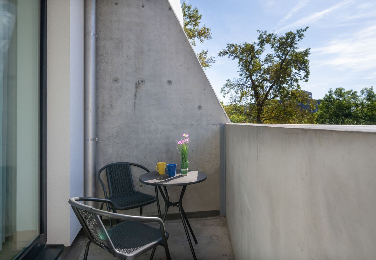 Studio in Wrocław - Bright Słonimskiego studio with a balcony