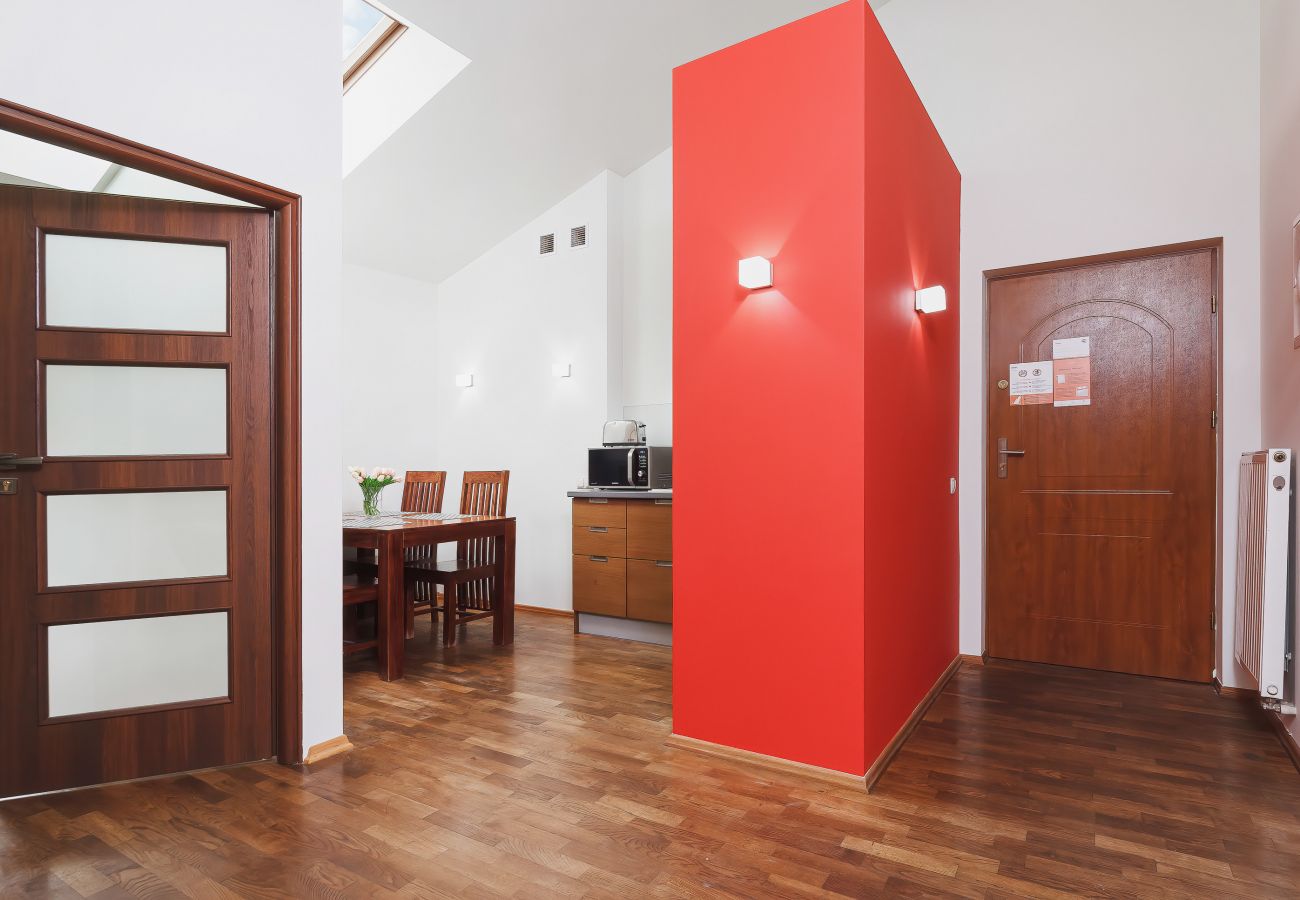 salon, sofa, aneks kuchenny, jadalnia, apartament, wnętrze, wynajem