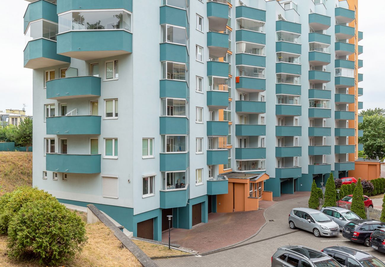 apartament, wynajem, na zewnątrz, budynek, Turystyczna, Międzyzdroje, wakacje