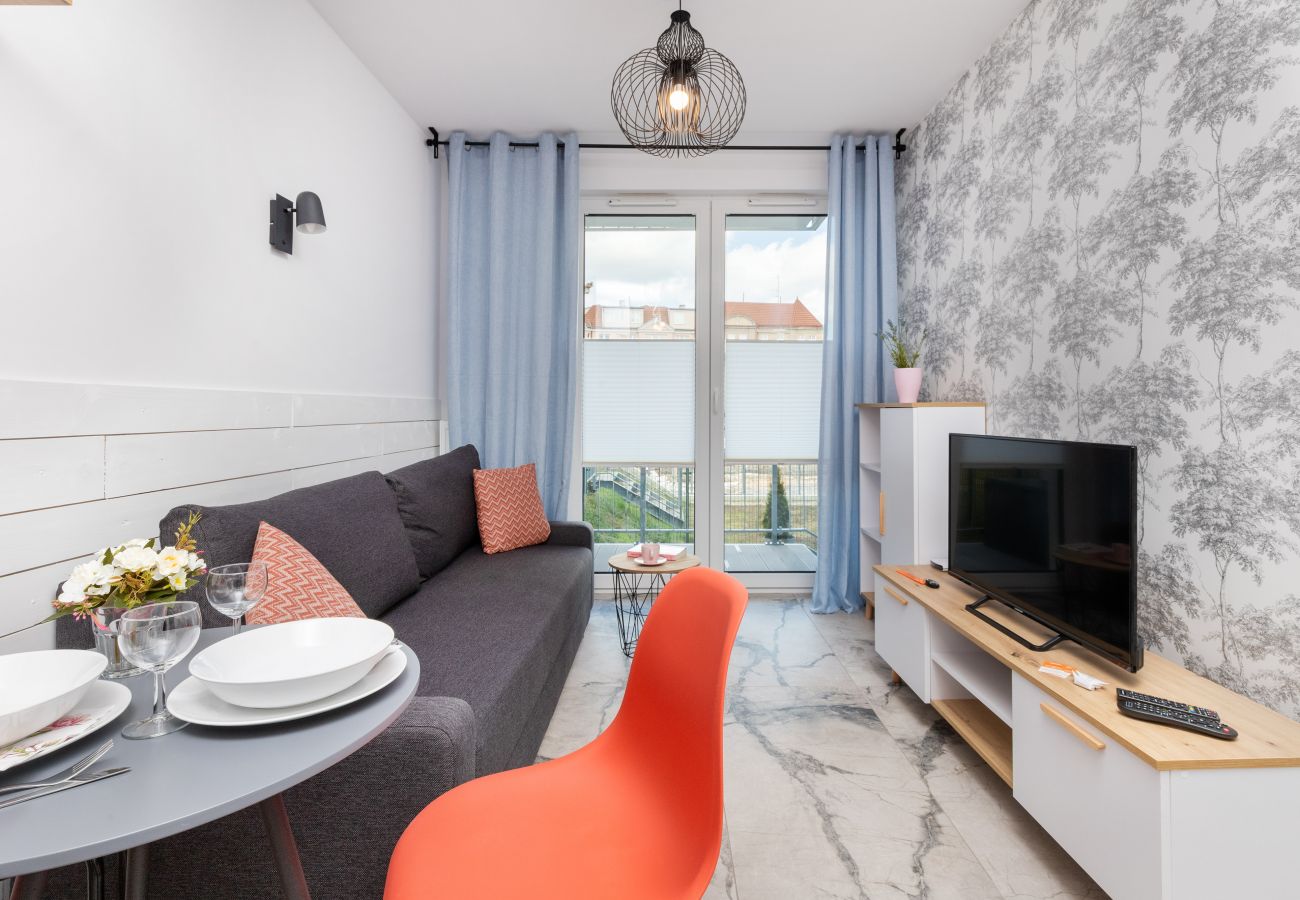 Apartament w Gdańsk - Rybaki Górne 7/15 ⁞ 1 Sypialnia ⁞ Z ogrodem