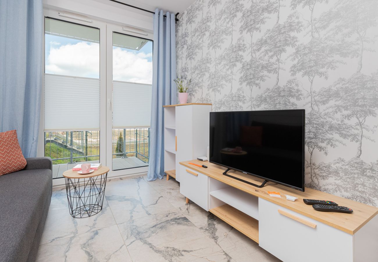 Apartament w Gdańsk - Rybaki Górne 7/15 ⁞ 1 Sypialnia ⁞ Z ogrodem