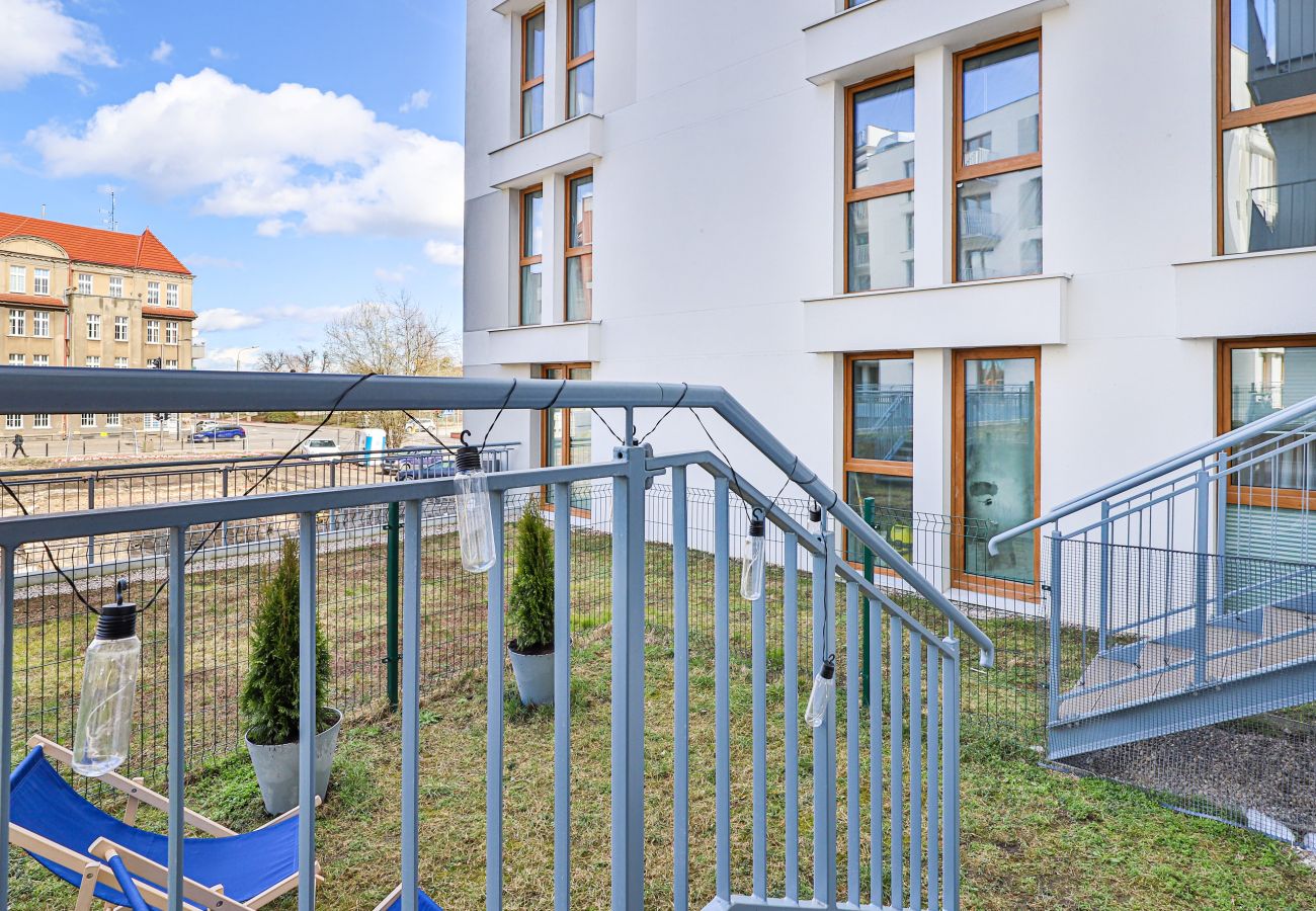 Apartament w Gdańsk - Rybaki Górne 7/15 ⁞ 1 Sypialnia ⁞ Z ogrodem