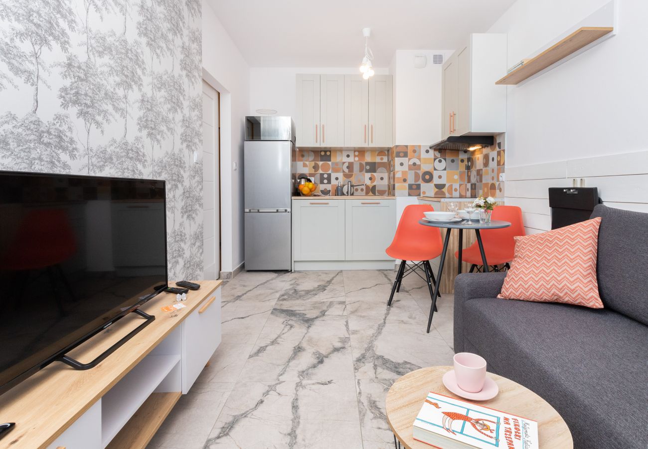 Apartament w Gdańsk - Rybaki Górne 7/15 ⁞ 1 Sypialnia ⁞ Z ogrodem