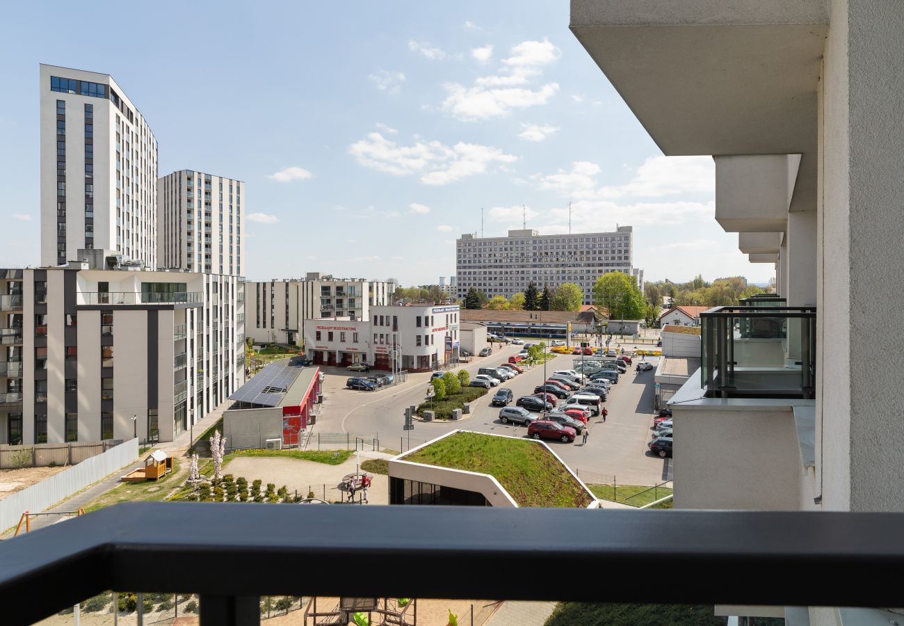 Apartament w Kraków - Łaszkiewicza 4 | Apartament Prestige z 1 sypialnią i parkingiem, Kraków