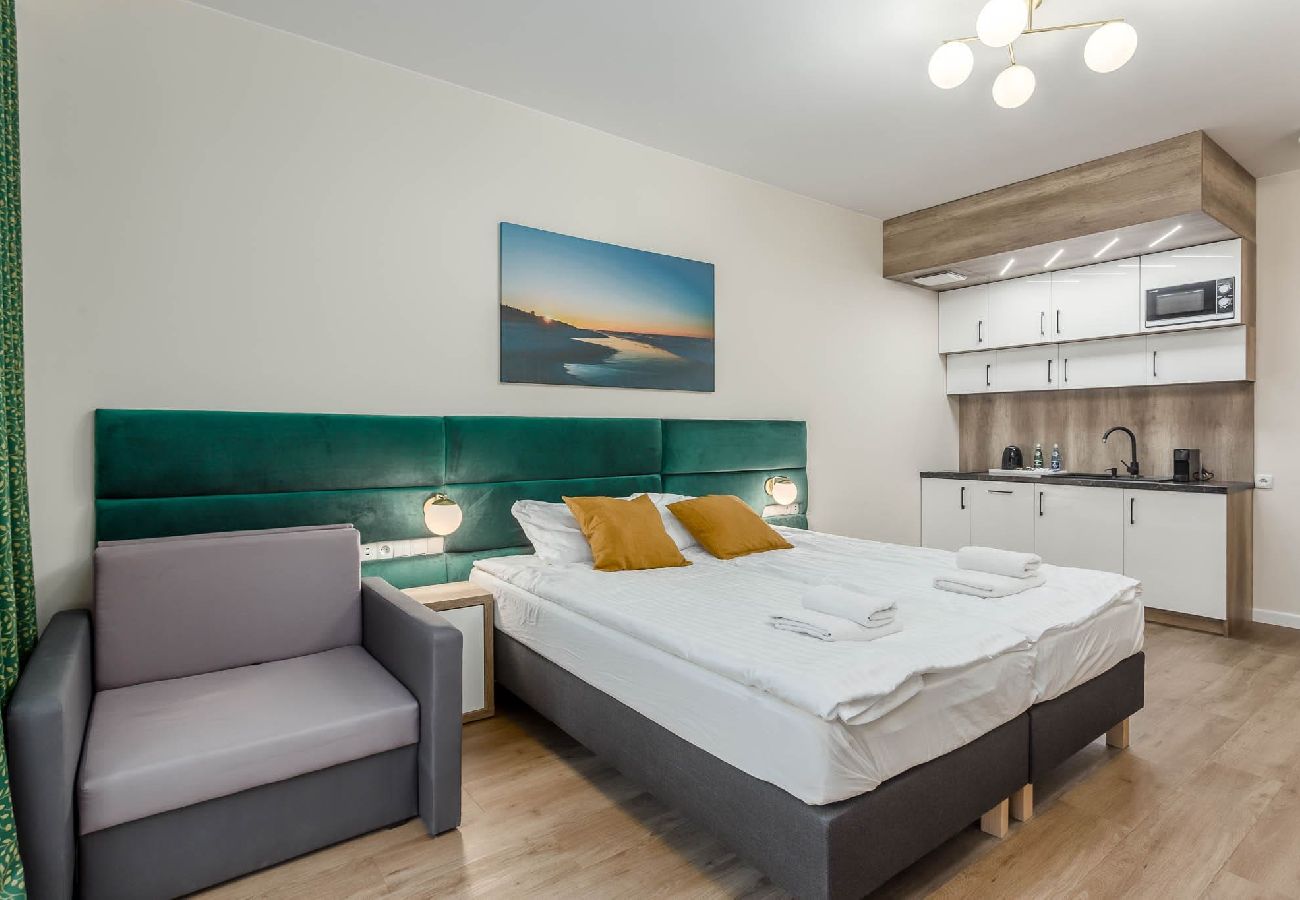 Studio w Gdańsk - Apartament typu studio Deo Plaza 216B z aneksem kuchennym