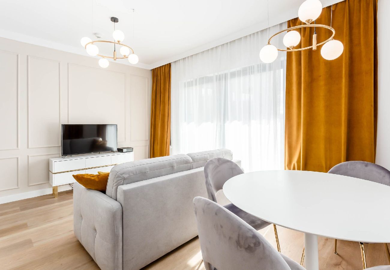 Apartament w Gdańsk - Dwie Motławy 20 Apartament z balkonem w jasnych kolorach 