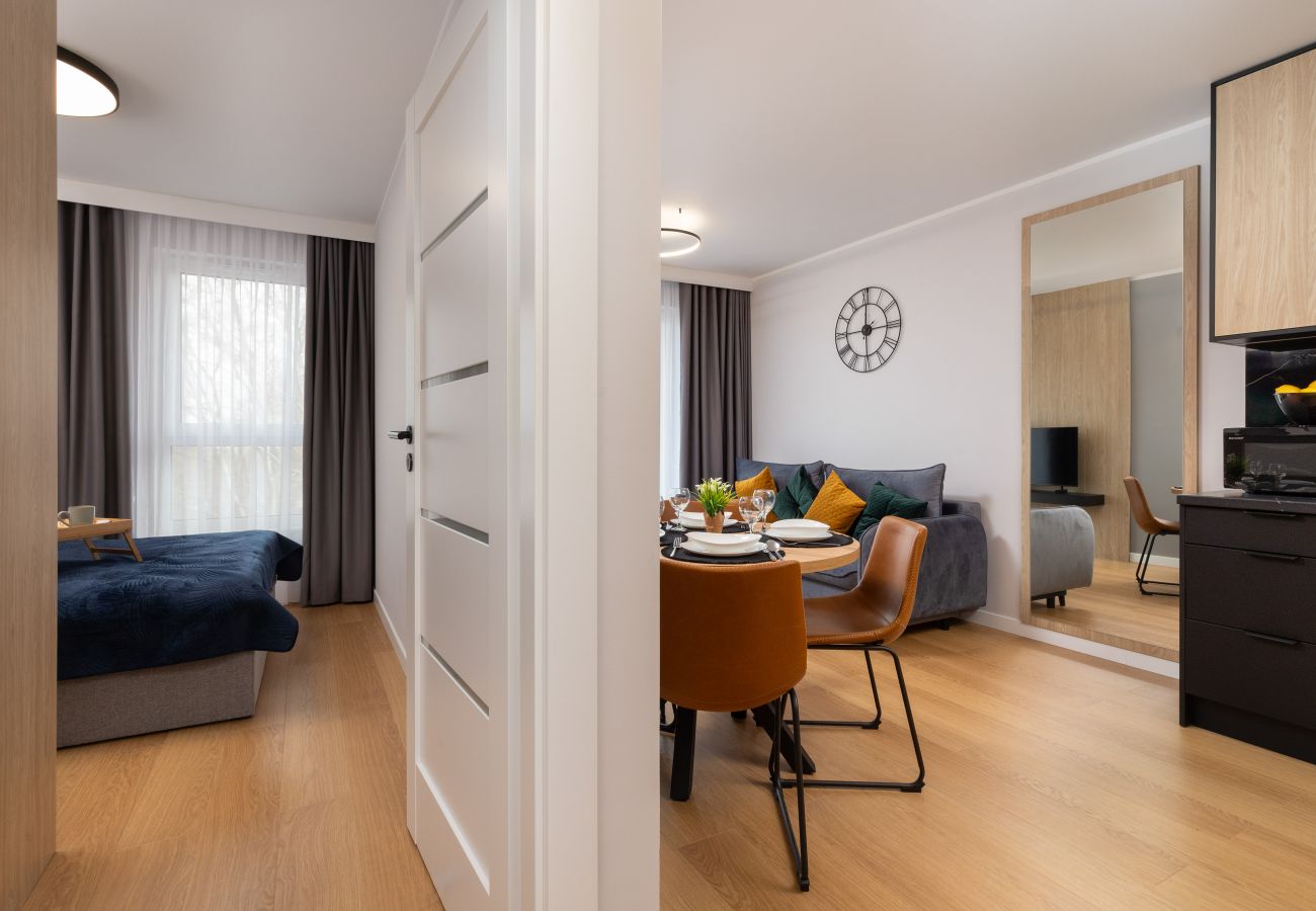 Apartament w Gdynia - Okrzei 28A | Wifi, 1 sypialnia, balkon, parking, Gdynia