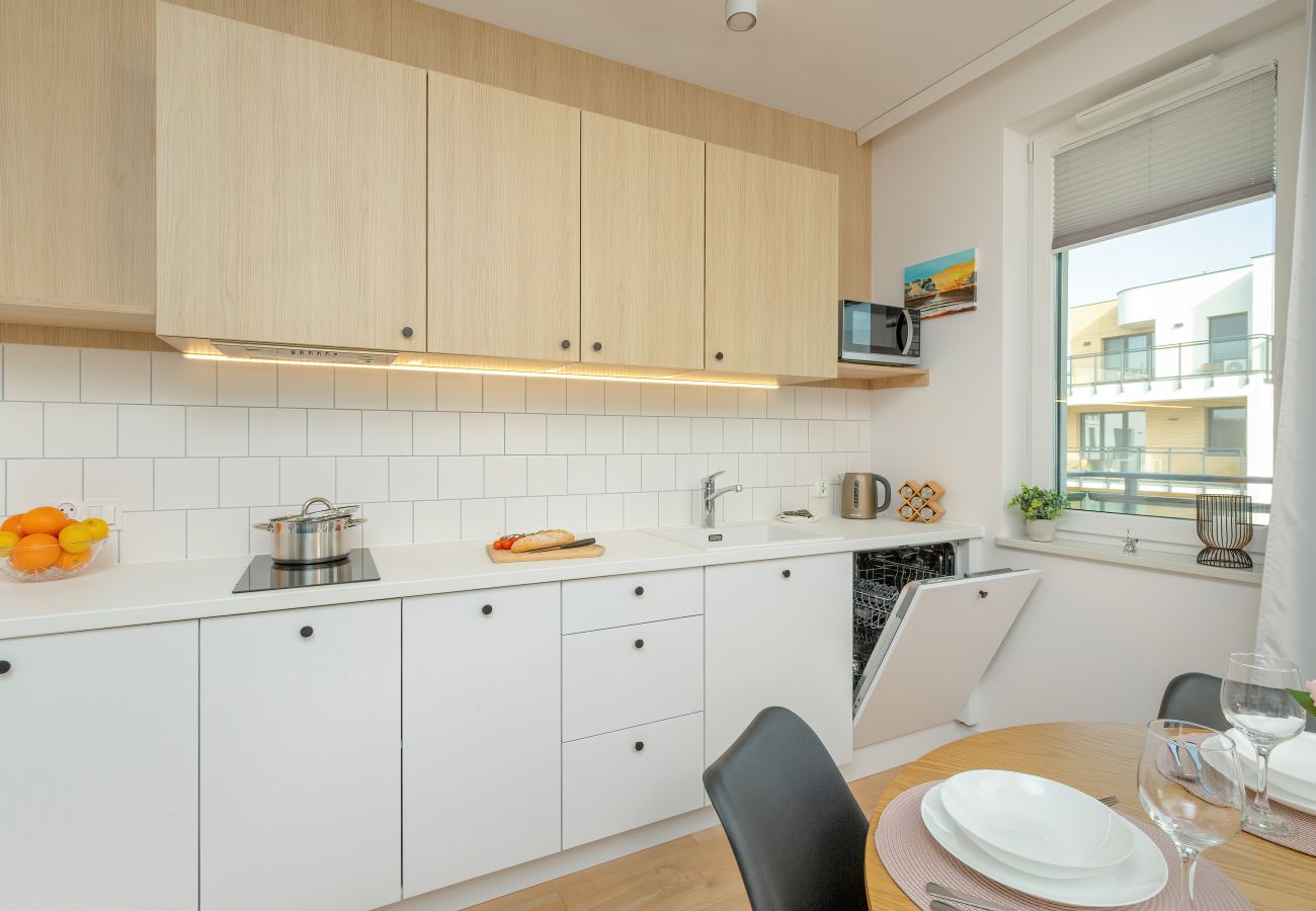 Apartament w Puck - Nowy Świat 23G | Wifi, 1 sypialnia, balkon, parking, Puck