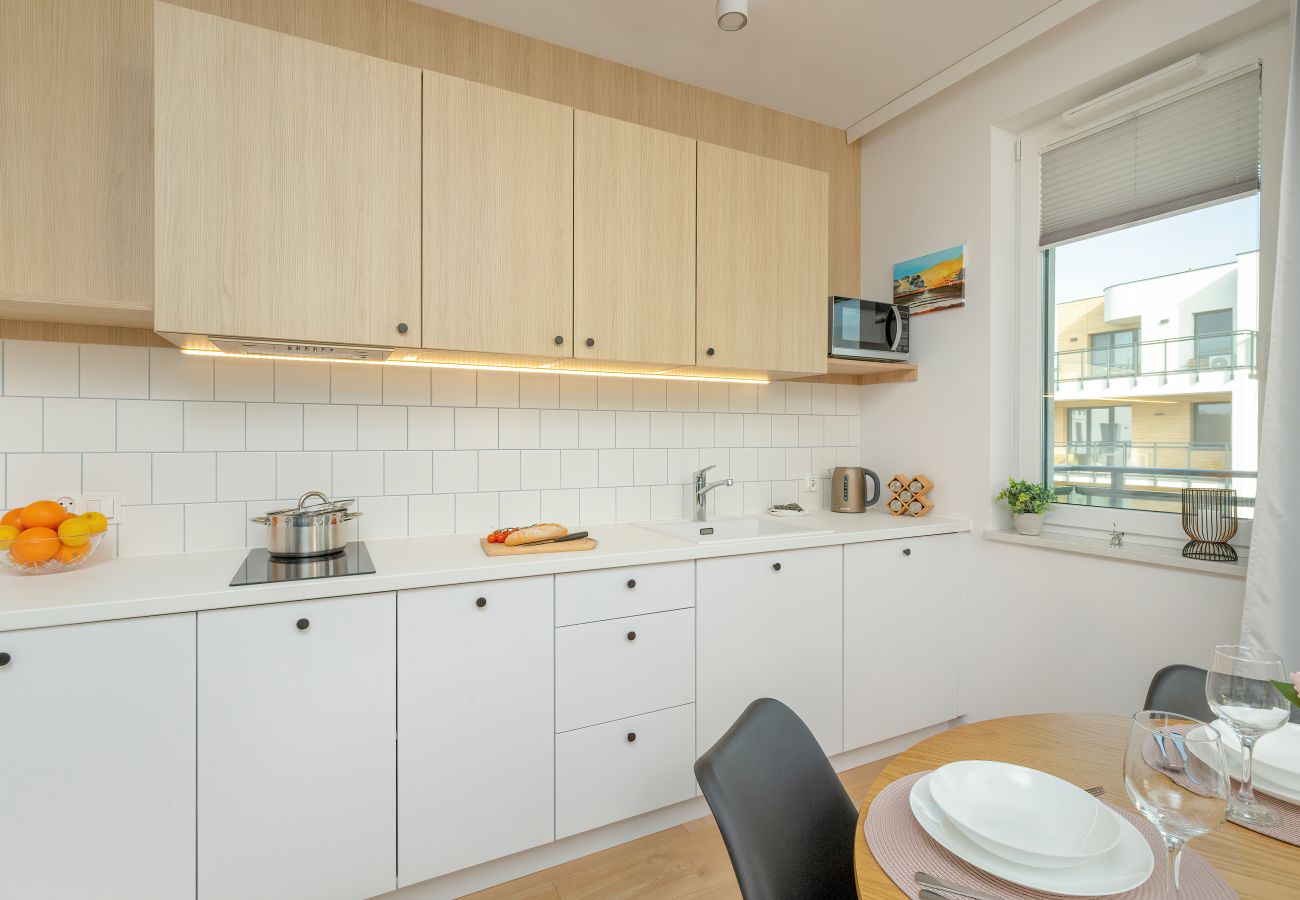 Apartament w Puck - Nowy Świat 23G | Wifi, 1 sypialnia, balkon, parking, Puck