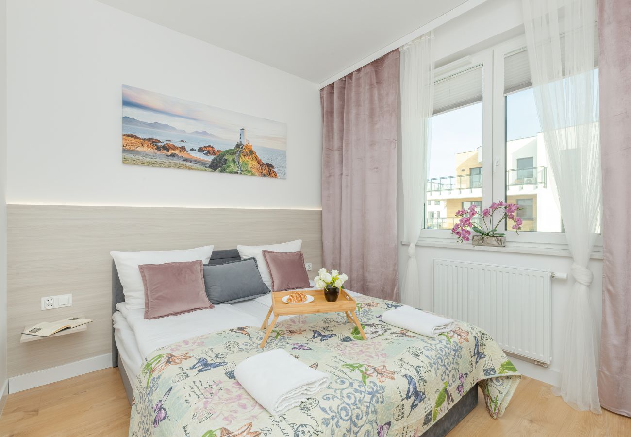 Apartament w Puck - Nowy Świat 23G | Wifi, 1 sypialnia, balkon, parking, Puck