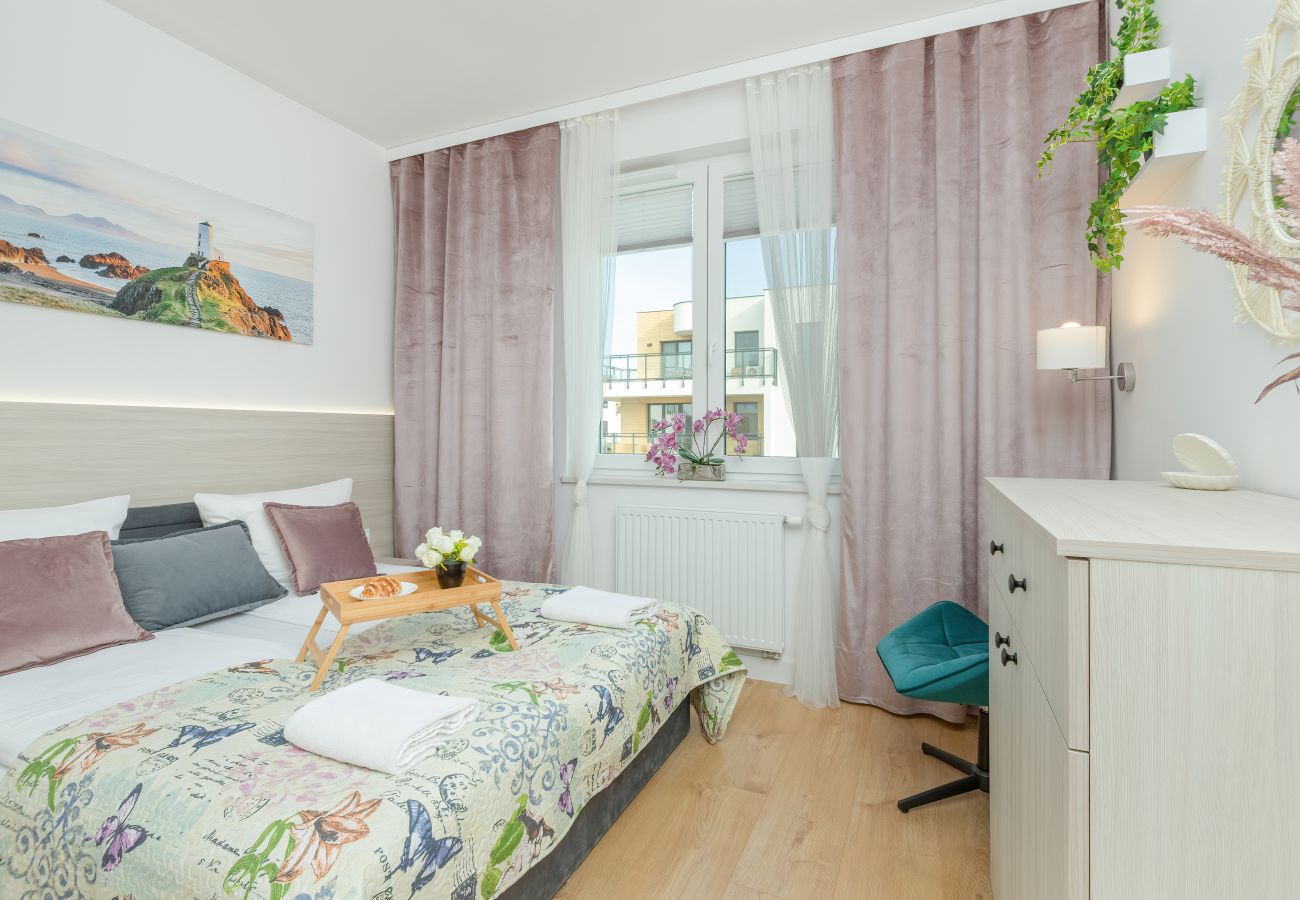 Apartament w Puck - Nowy Świat 23G | Wifi, 1 sypialnia, balkon, parking, Puck