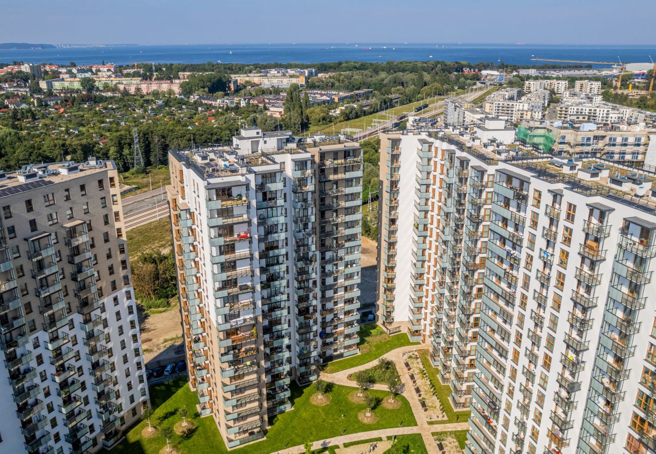 Apartament w Gdańsk - Sucha 37A | Jedna Sypialnia | Balkon | Parking | Gdańsk | Blisko Plaży w Brzeźnie 