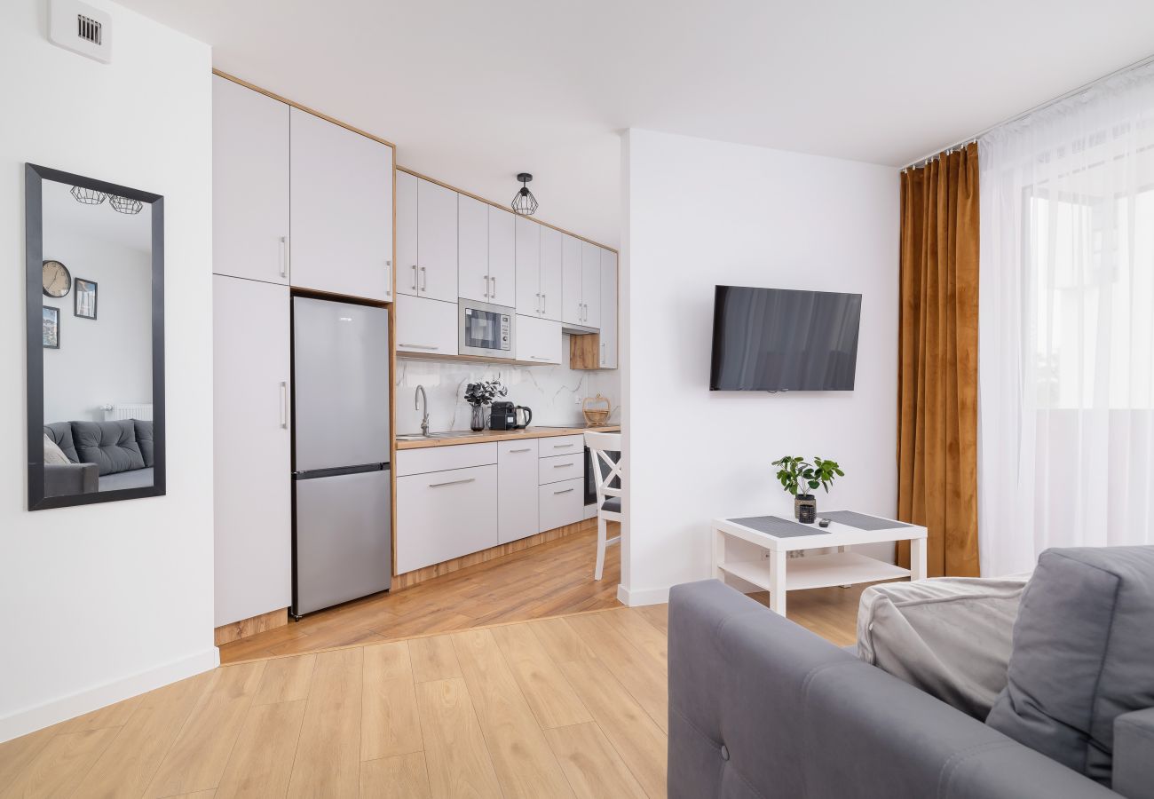 Apartament w Kraków - Jasny Apartament z Parkingiem | Balkon | Kraków | WiFi