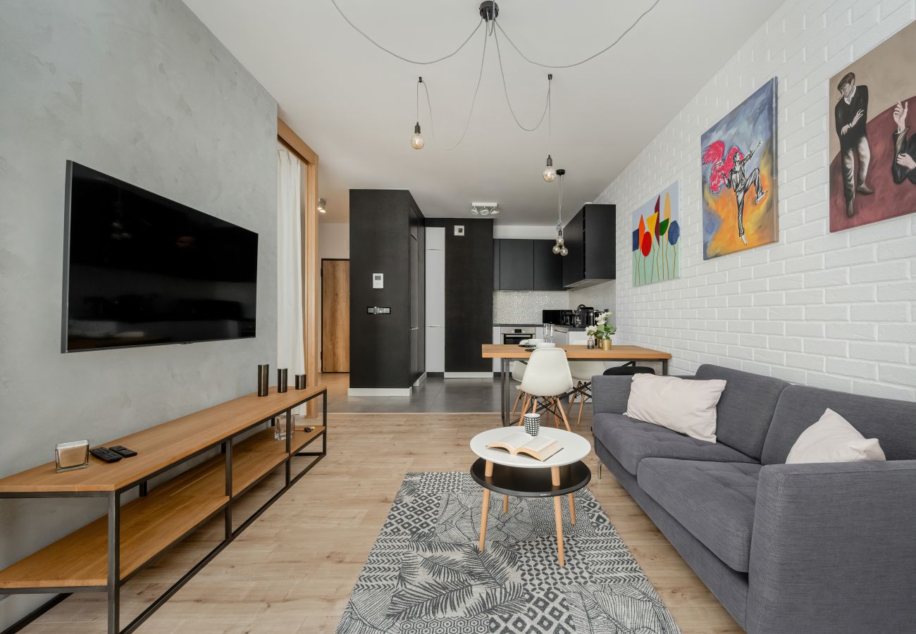 Apartament w Wrocław - Kościuszki | dla 2 osób, balkon, smarttv| Netflix