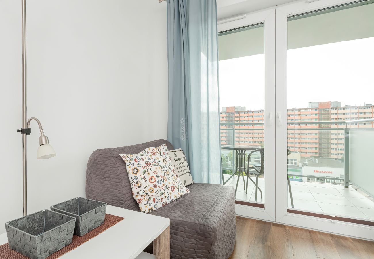 Studio w Gdańsk - Obrońców Wybrzeża 15 | Wifi, Studio dla 4 osób, Balkon, Parking, Gdańsk